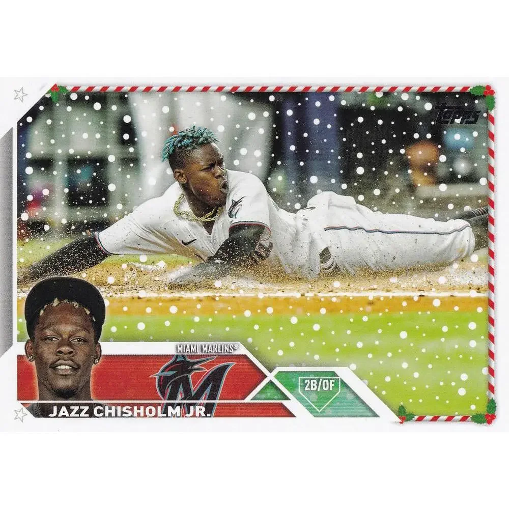 2023 Topps Holiday Jazz Chisholm Jr. H123 Miami Marlins